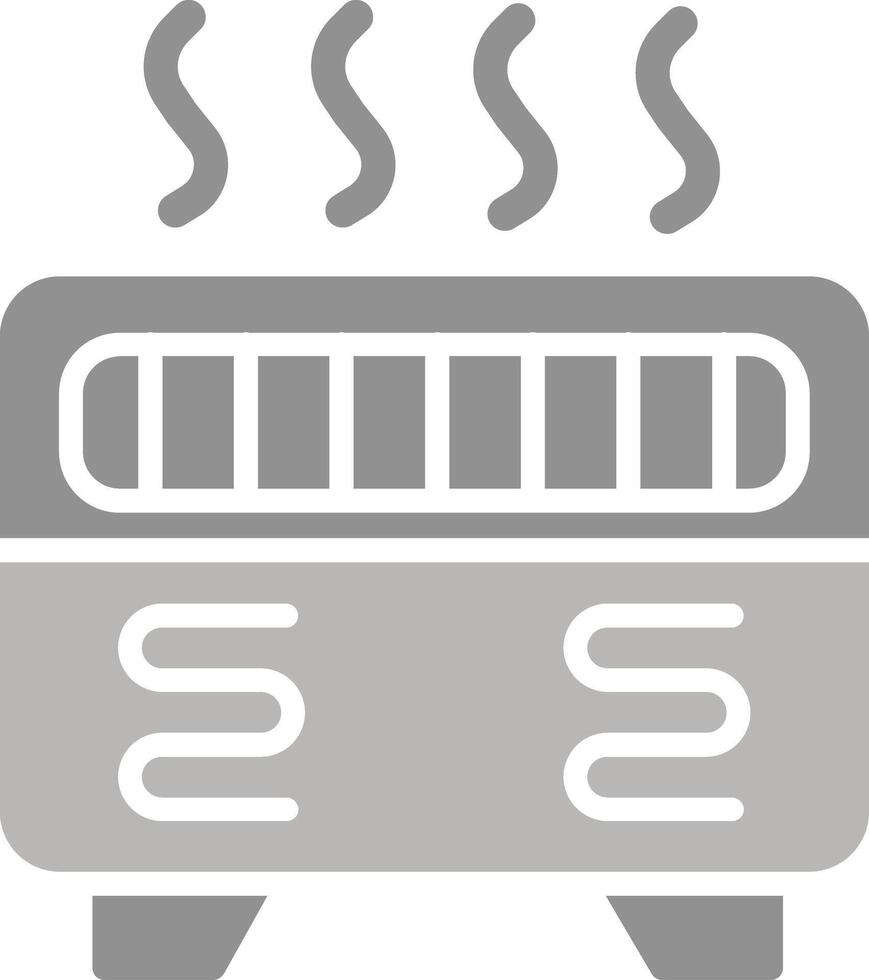 icône de vecteur de chauffage par convection