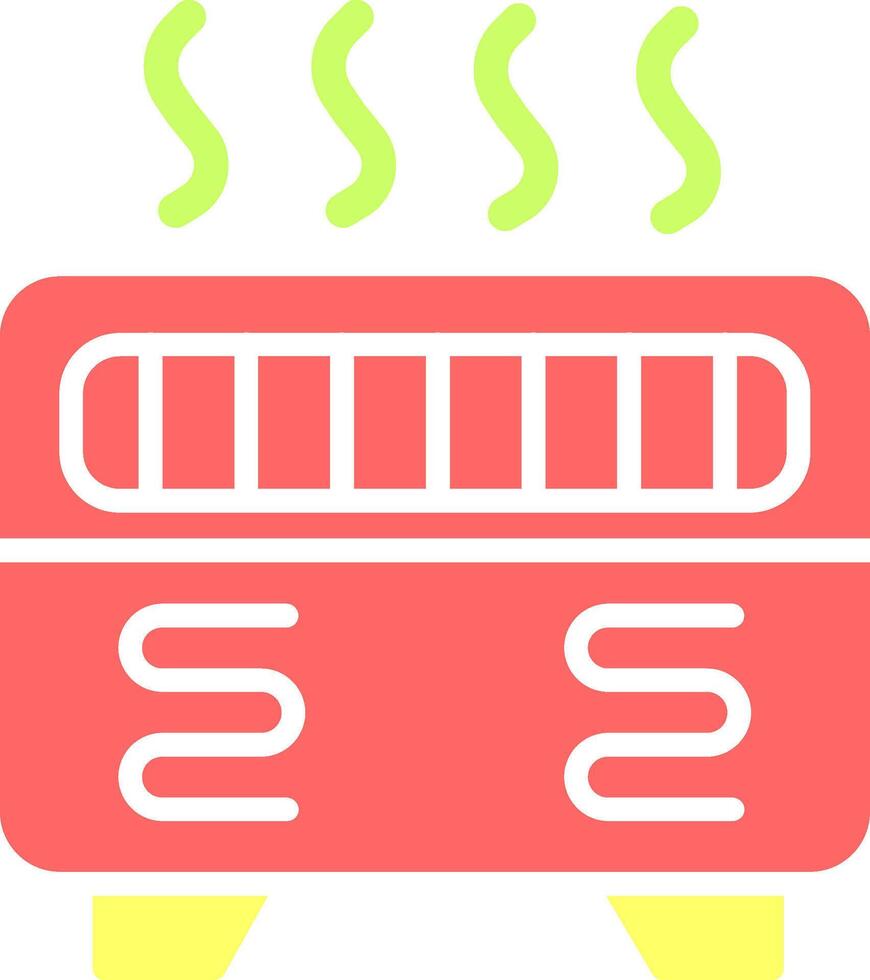 icône de vecteur de chauffage par convection