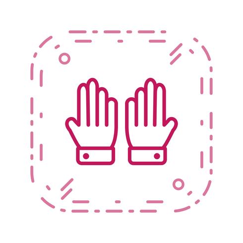 Gants Icône Vector Illustration