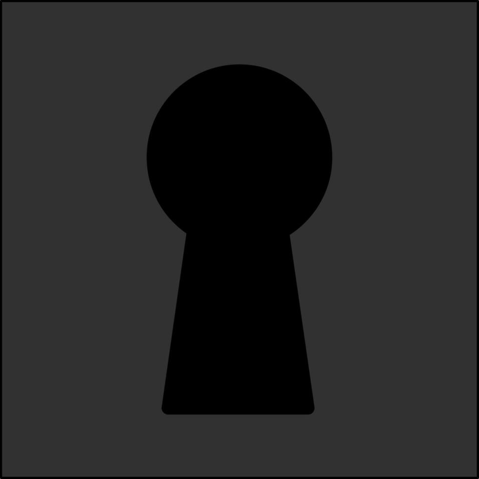 icône de vecteur de trou de serrure