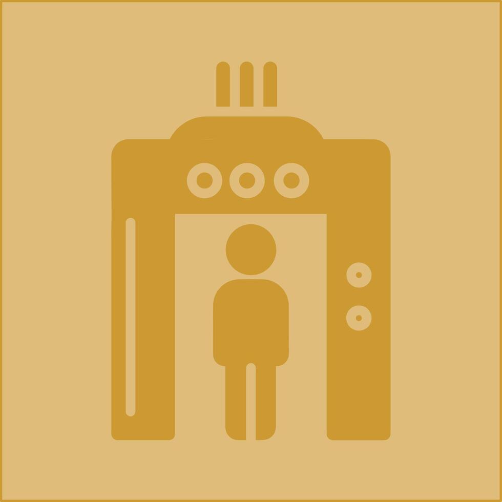 icône de vecteur de sécurité aéroport