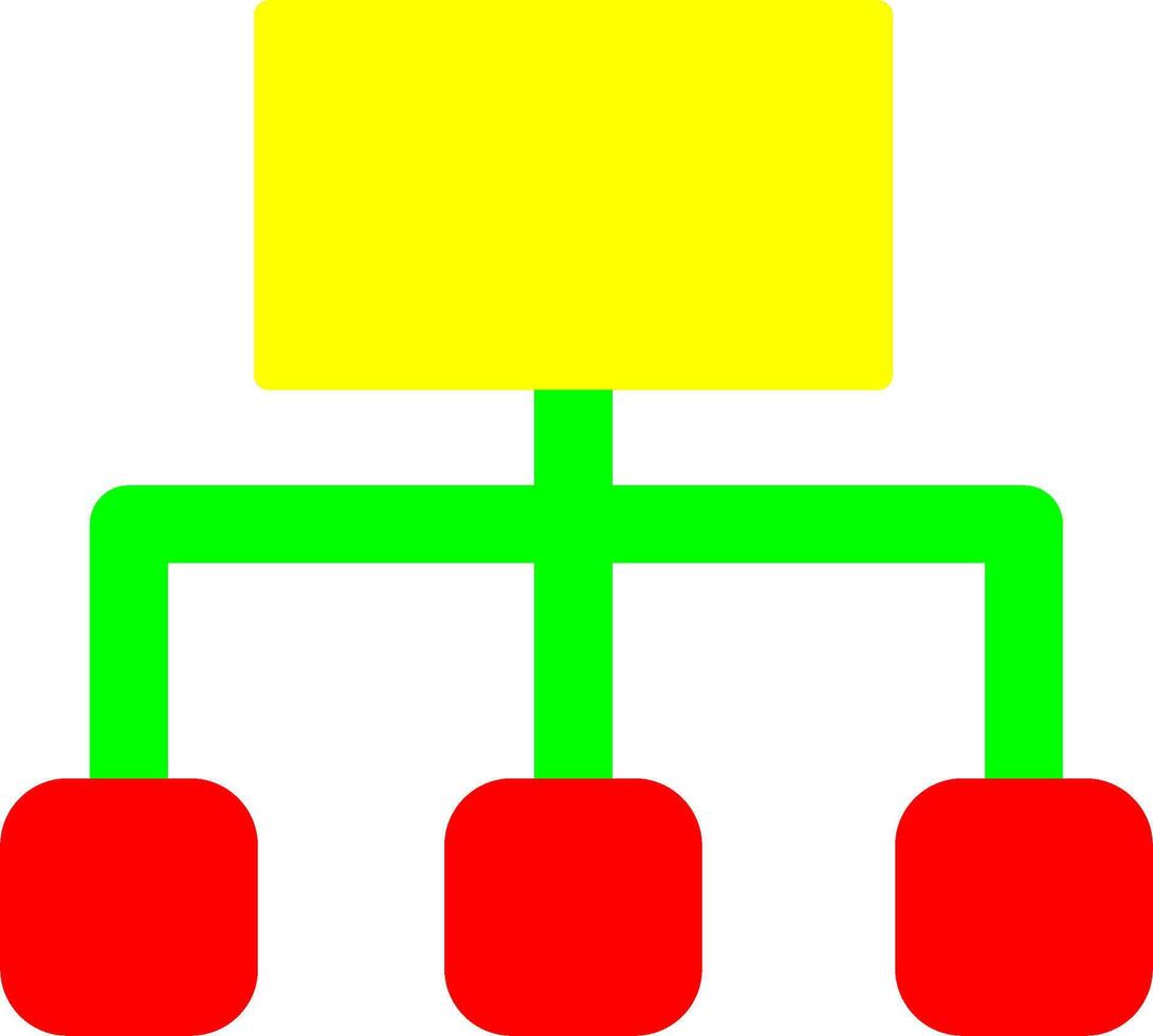 icône de vecteur d'organigramme