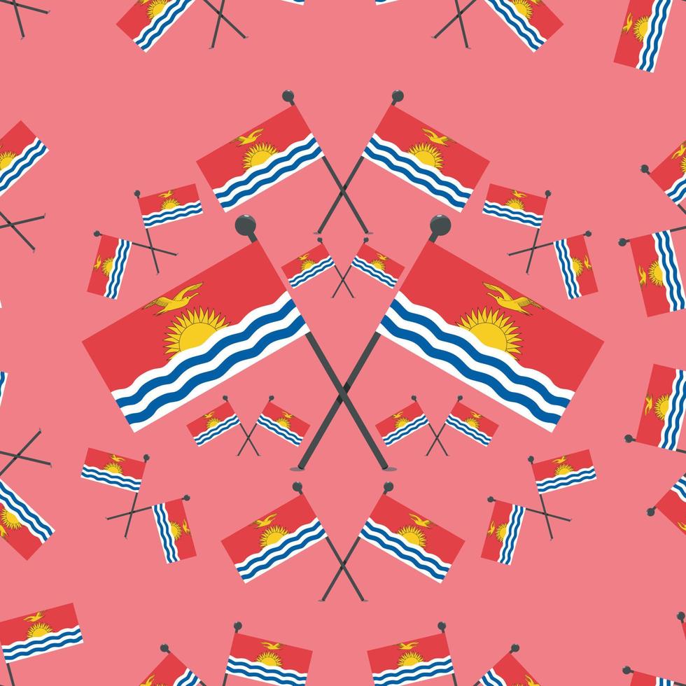 vecteur, illustration, de, modèle, drapeaux kiribati vecteur