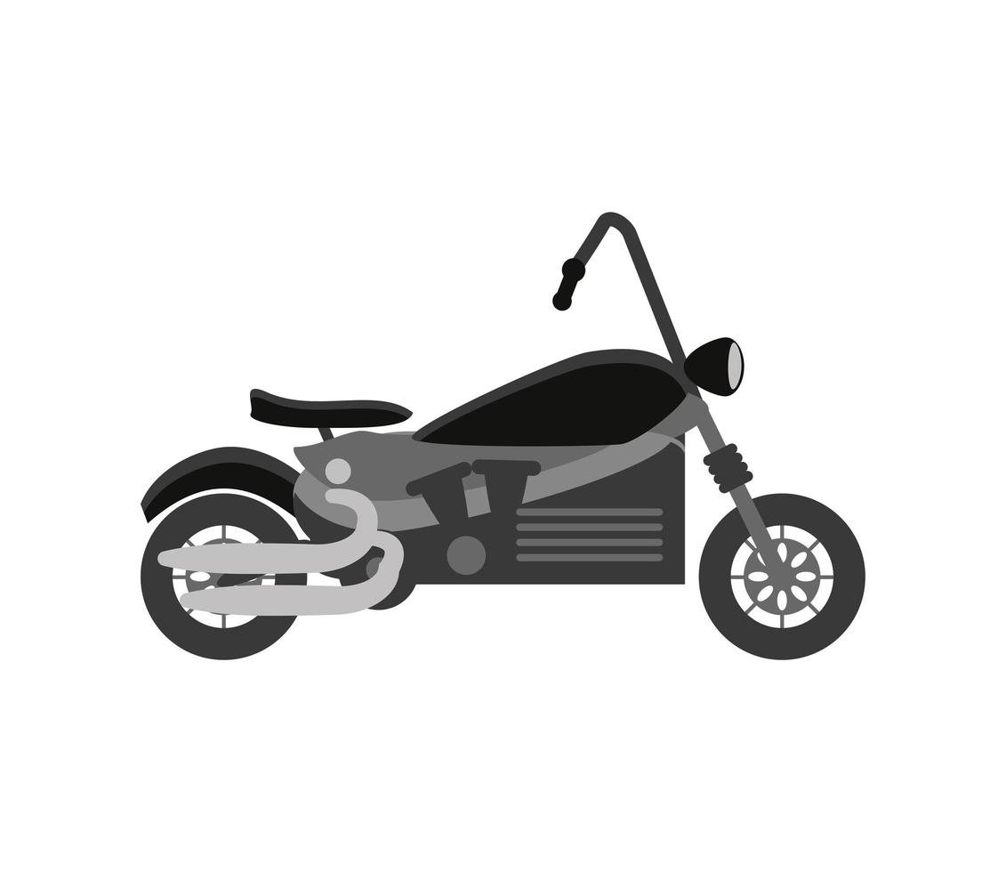 véhicule moto classique vecteur