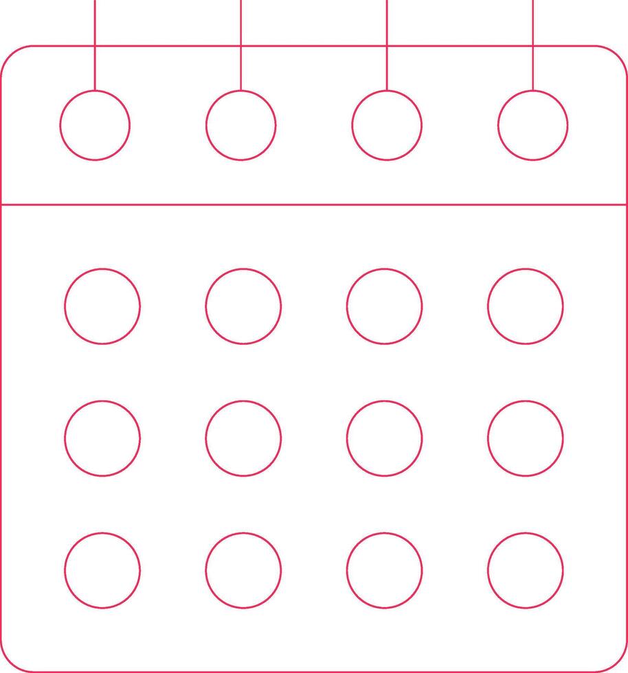 conception d'icônes créatives de calendrier vecteur