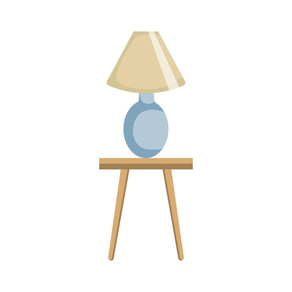lampe sur la table illustration vecteur