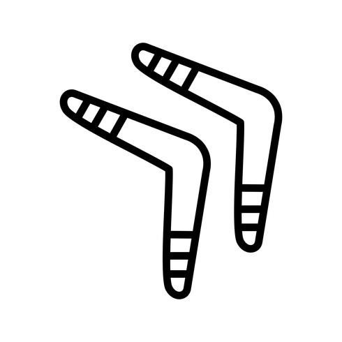 Illustration vectorielle icône Boomerang vecteur