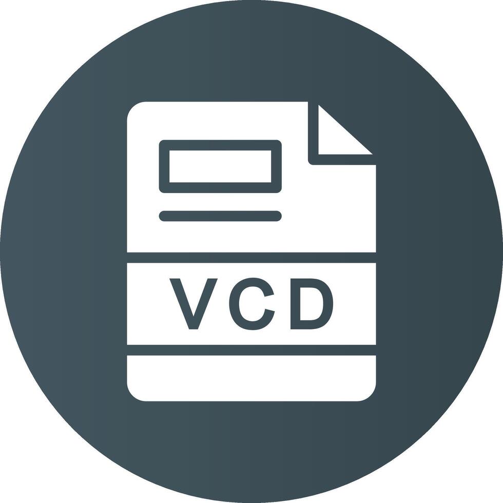 VCD Créatif icône conception vecteur