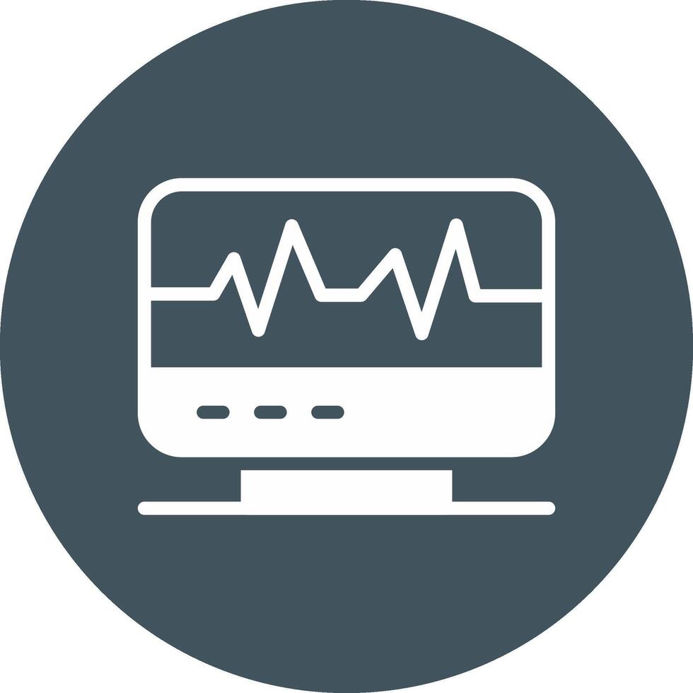 électrocardiogramme Créatif icône conception vecteur