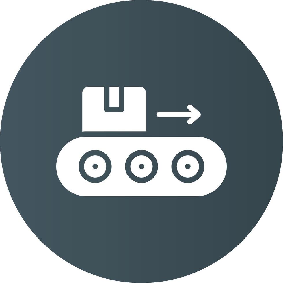 conception d'icône créative de bande transporteuse vecteur