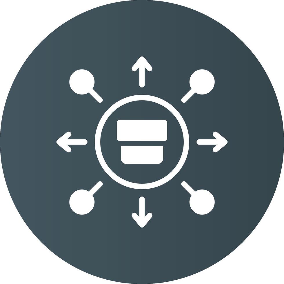 conception d'icône créative de distribution vecteur