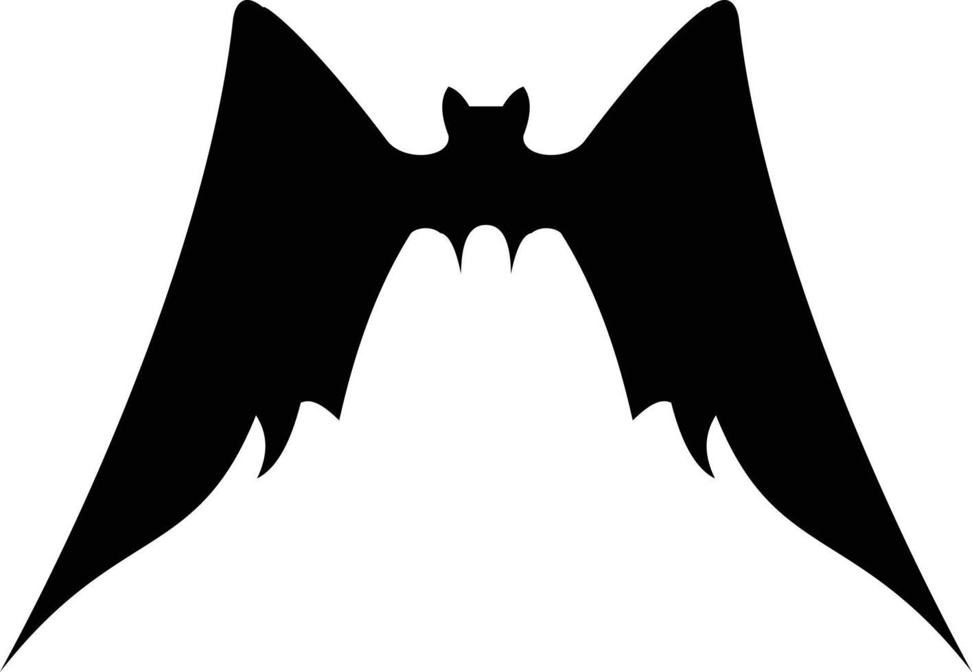 illustration d'art vecteur de chauve-souris noire adapté à halloween.