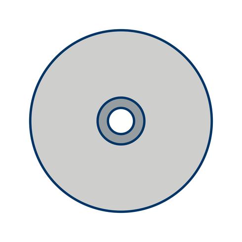 Illustration vectorielle de disque compact icône vecteur