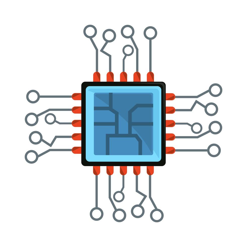 circuit de carte mère d'ordinateur vecteur