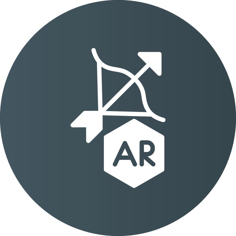 ar tir à l'arc Créatif icône conception vecteur