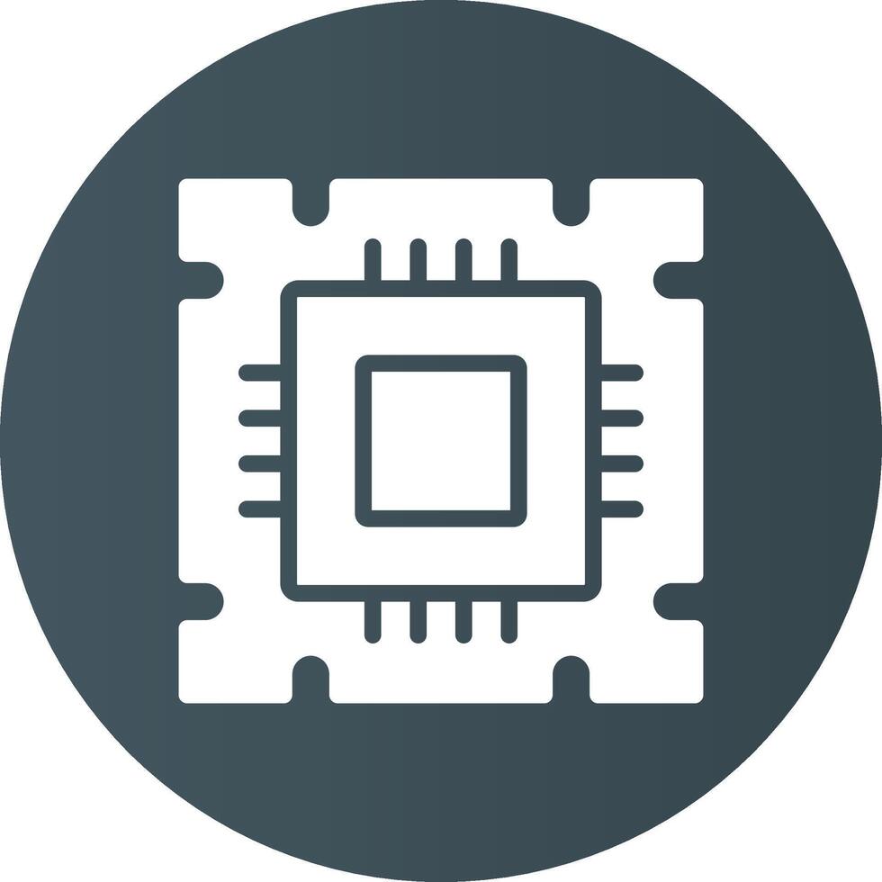 conception d'icône créative de processeur vecteur