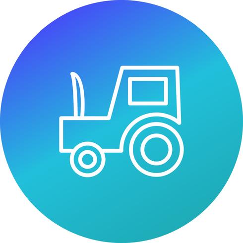 Icône de tracteur de vecteur