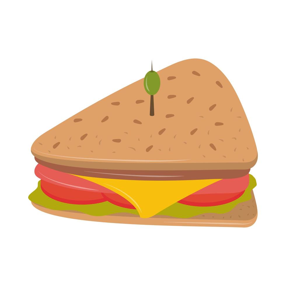 sandwich de restauration rapide vecteur