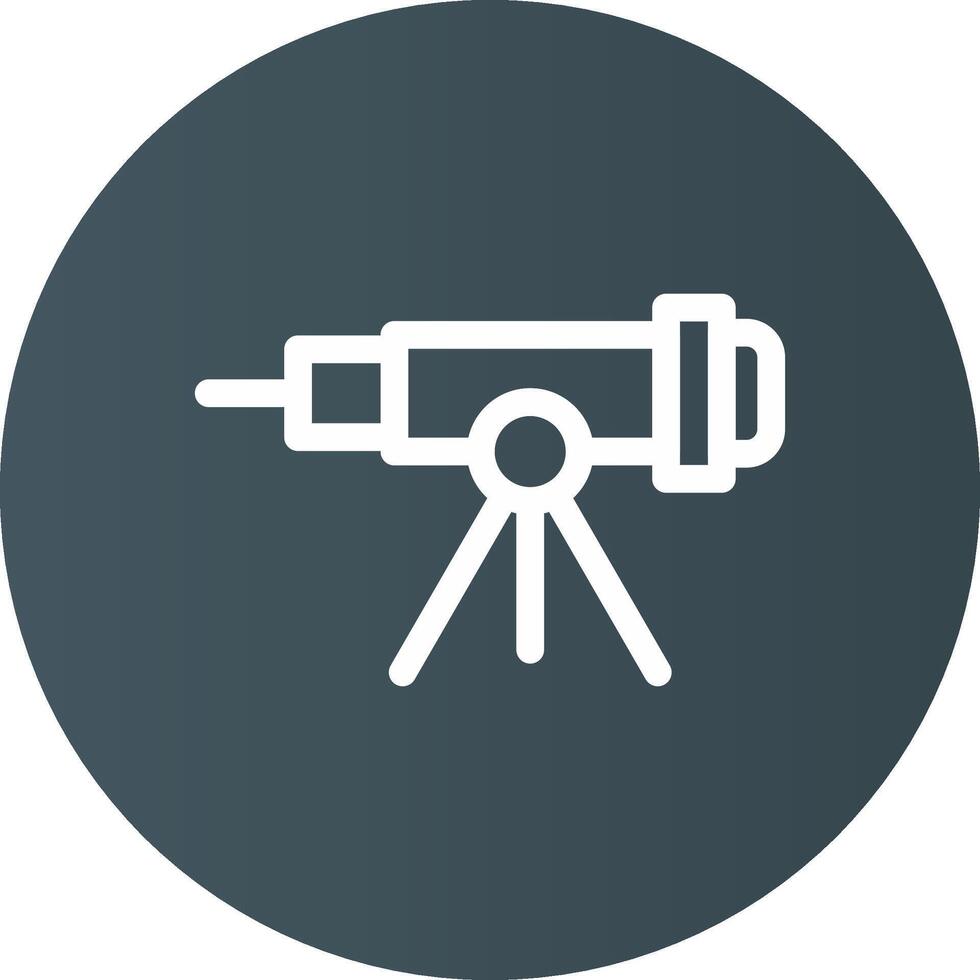 conception d'icône créative de télescope vecteur