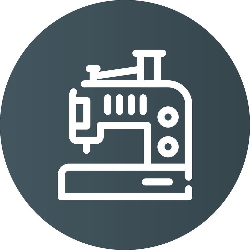 conception d'icône créative de machine à coudre vecteur