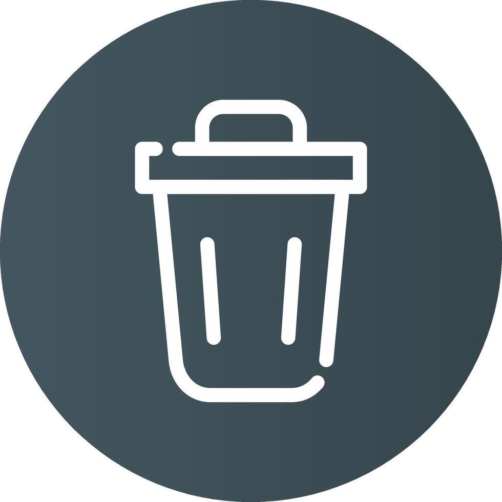 conception d'icône créative poubelle vecteur