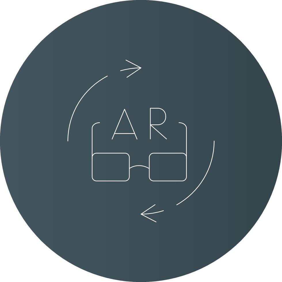 ar des lunettes Créatif icône conception vecteur