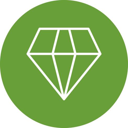 Icône de diamant de vecteur