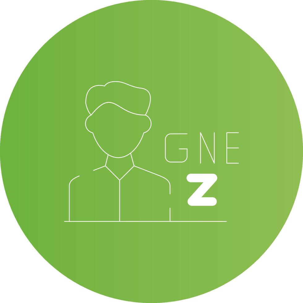 gen z Masculin Créatif icône conception vecteur