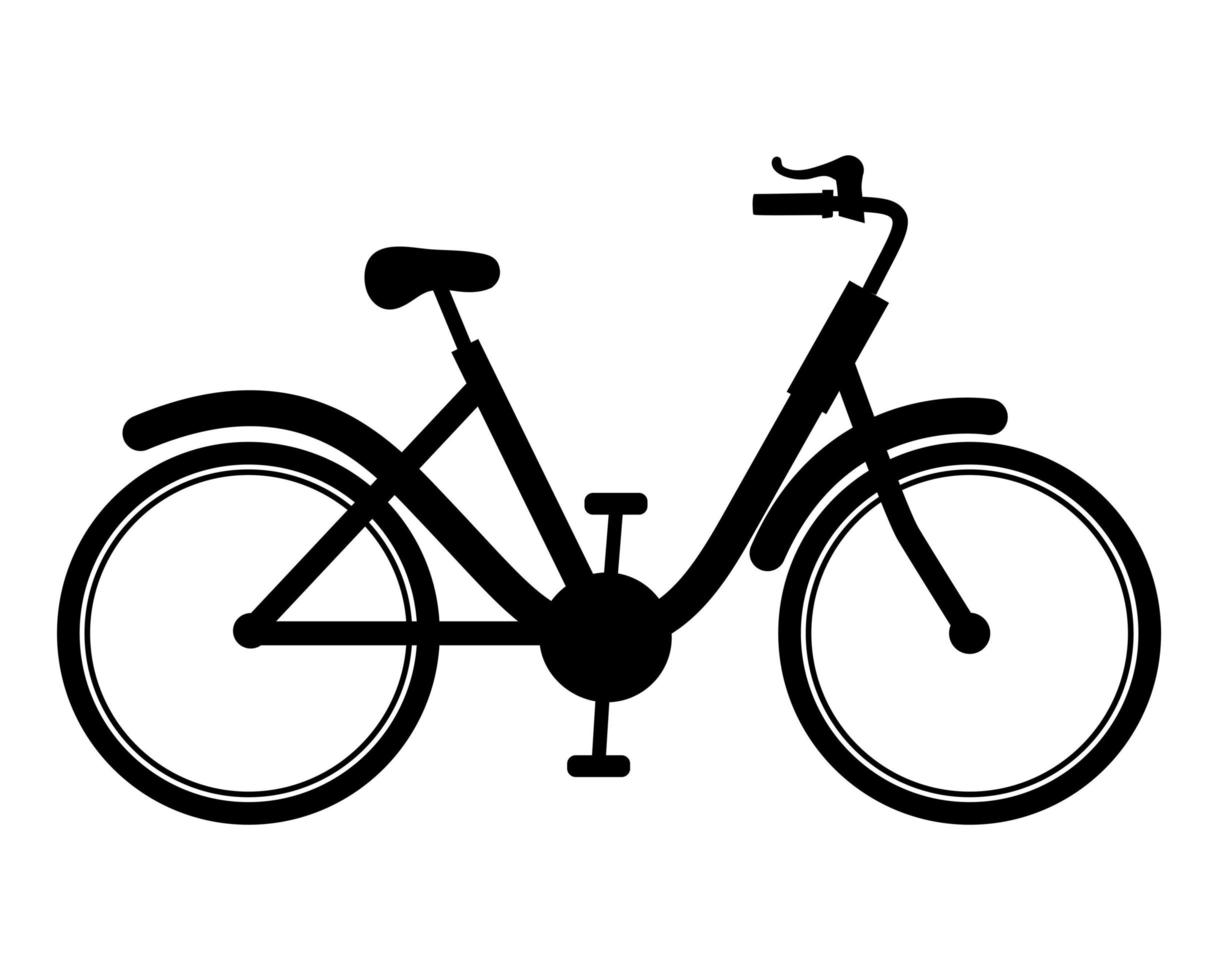 représentation de vélo noir vecteur