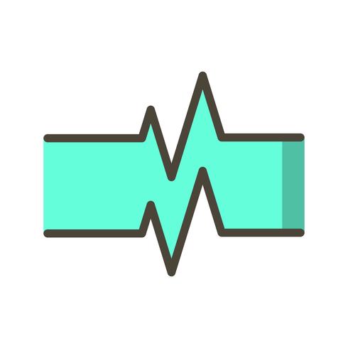 Icône de fréquence cardiaque vectorielle vecteur
