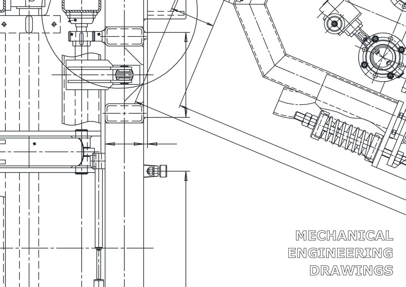 bannière de vecteur. dessin technique. fabrication d'instruments mécaniques vecteur