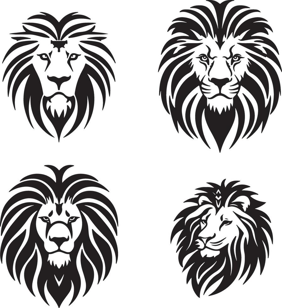 logo sur une transparent toile de fond comprenant une les Lions tête vecteur illustration -003