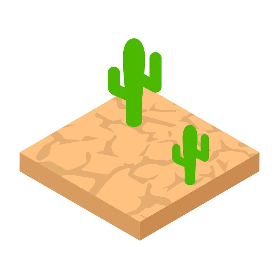 concepts de cactus à la mode vecteur