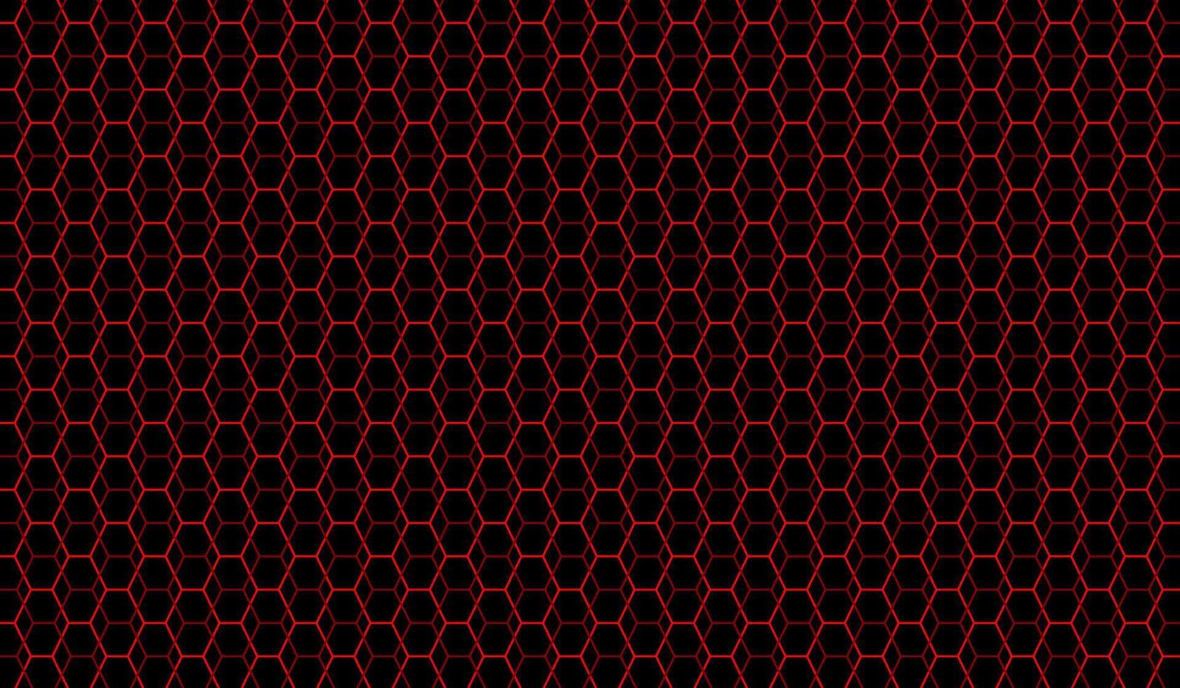 rouge hexagonal net sans couture à motifs Contexte vecteur