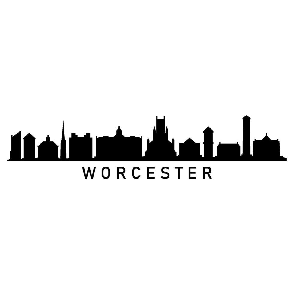 illustré Worcester horizon vecteur