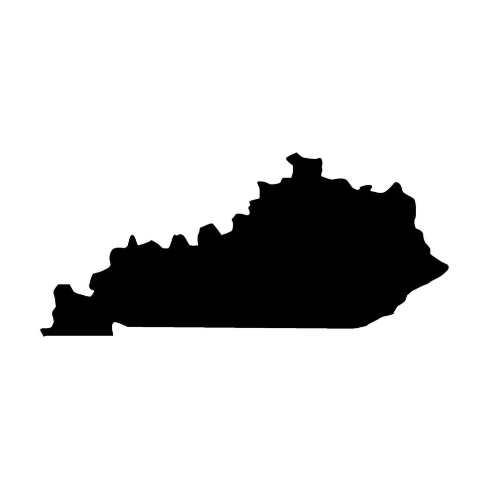 Kentucky illustré sur blanc Contexte vecteur