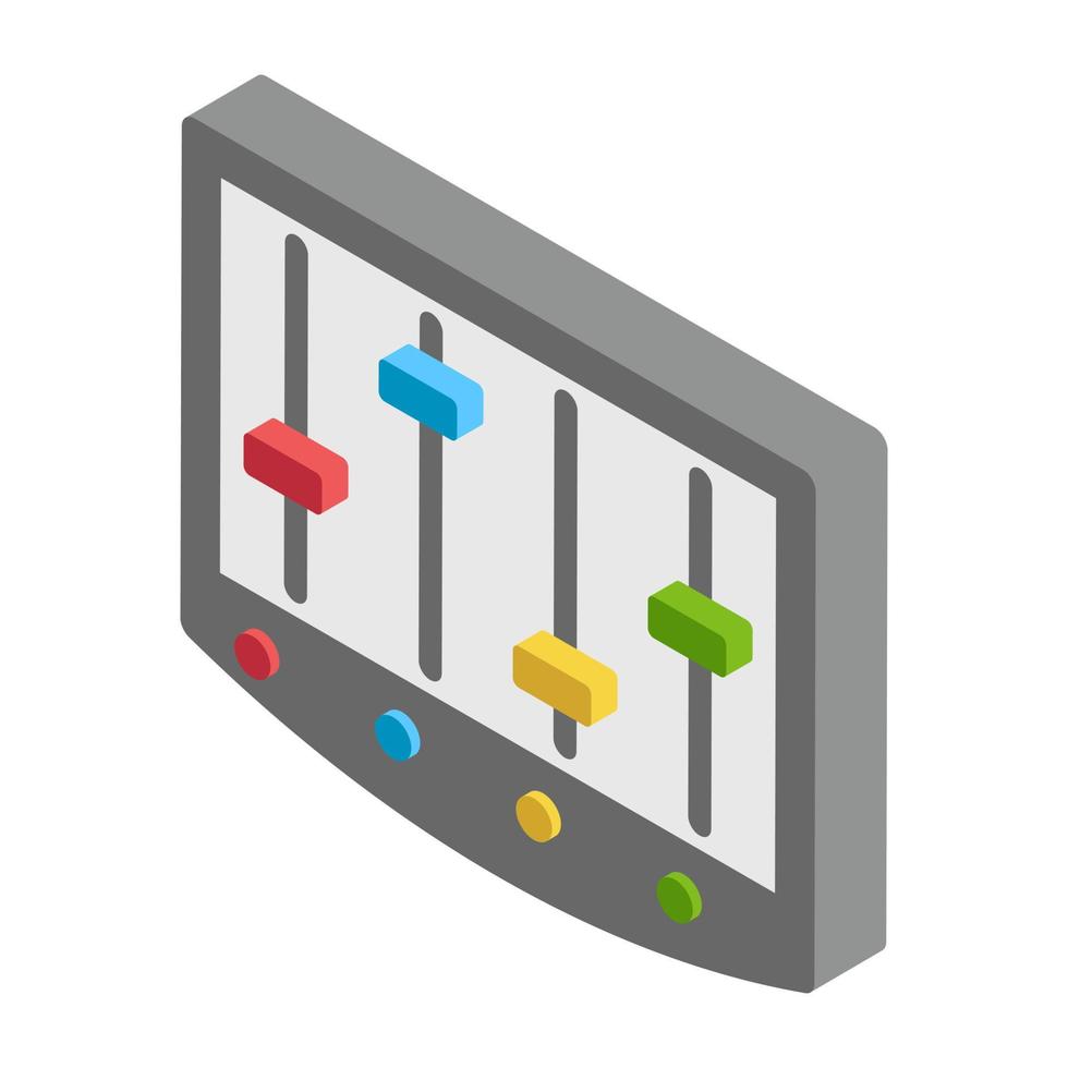 concepts d'égaliseur à la mode vecteur