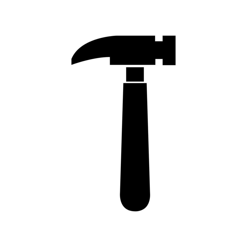 marteau illustré sur fond blanc vecteur