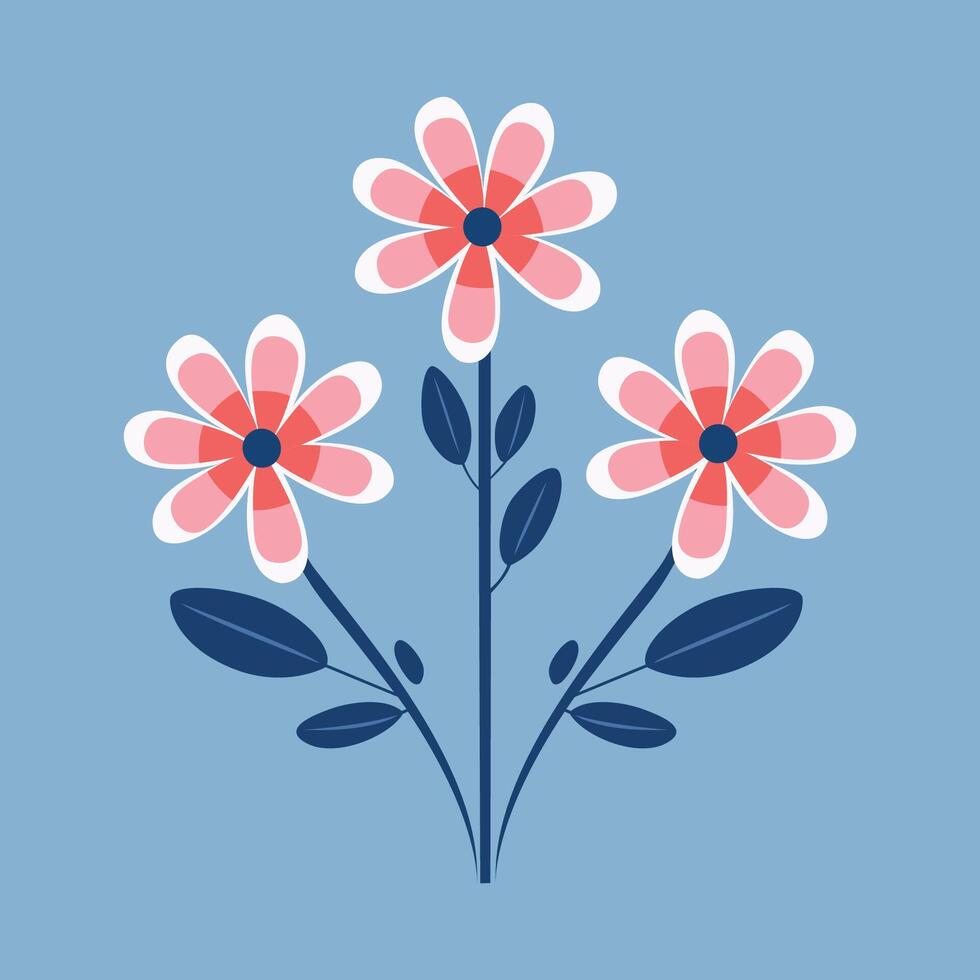 plat fleur vecteur illustration