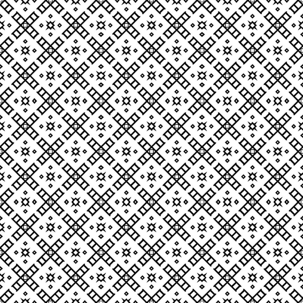 motif abstrait sans couture noir et blanc. arrière-plan et toile de fond. conception ornementale en niveaux de gris. vecteur