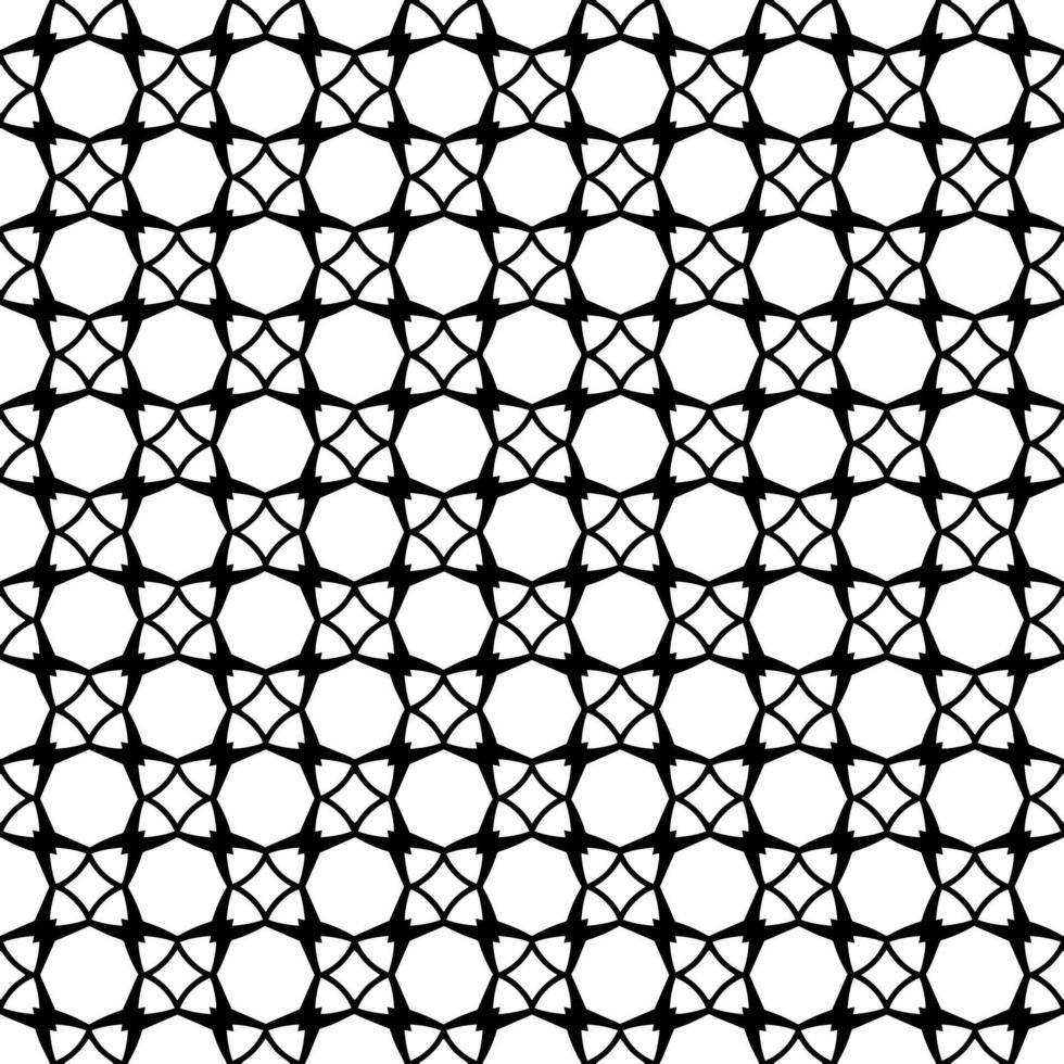 motif abstrait sans couture noir et blanc. arrière-plan et toile de fond. conception ornementale en niveaux de gris. vecteur