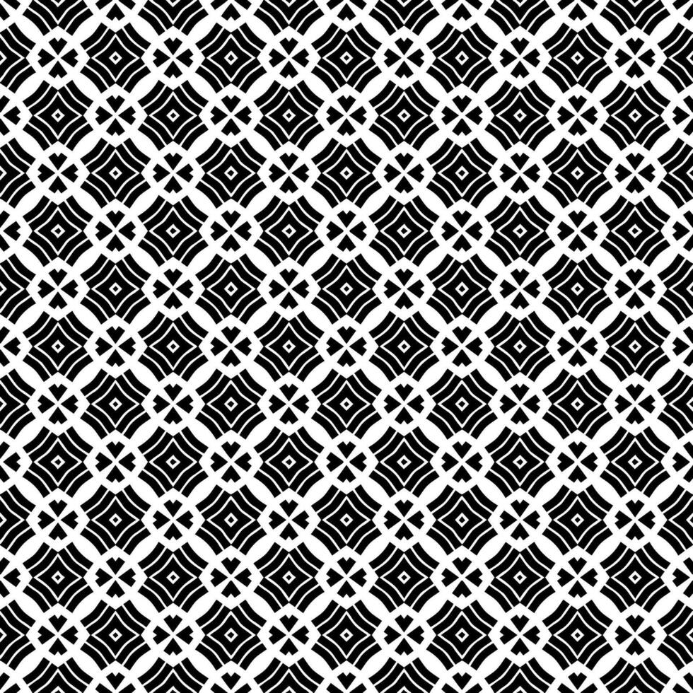 motif abstrait sans couture noir et blanc. arrière-plan et toile de fond. conception ornementale en niveaux de gris. vecteur