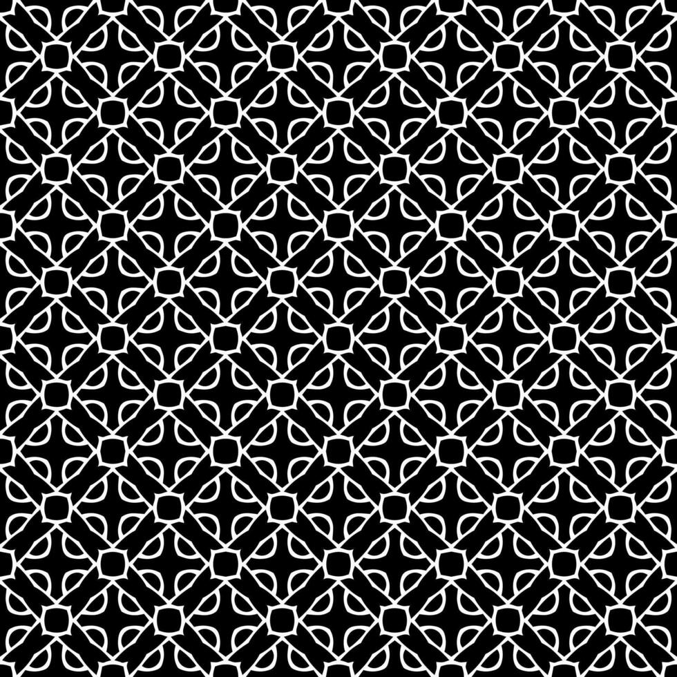 motif abstrait sans couture noir et blanc. arrière-plan et toile de fond. conception ornementale en niveaux de gris. vecteur