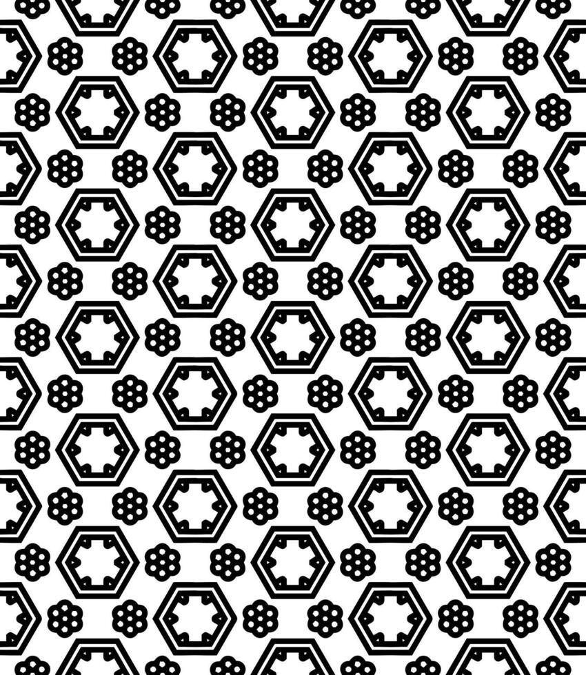 motif abstrait sans couture noir et blanc. arrière-plan et toile de fond. conception ornementale en niveaux de gris. vecteur