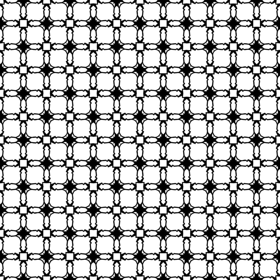 motif abstrait sans couture noir et blanc. arrière-plan et toile de fond. conception ornementale en niveaux de gris. vecteur