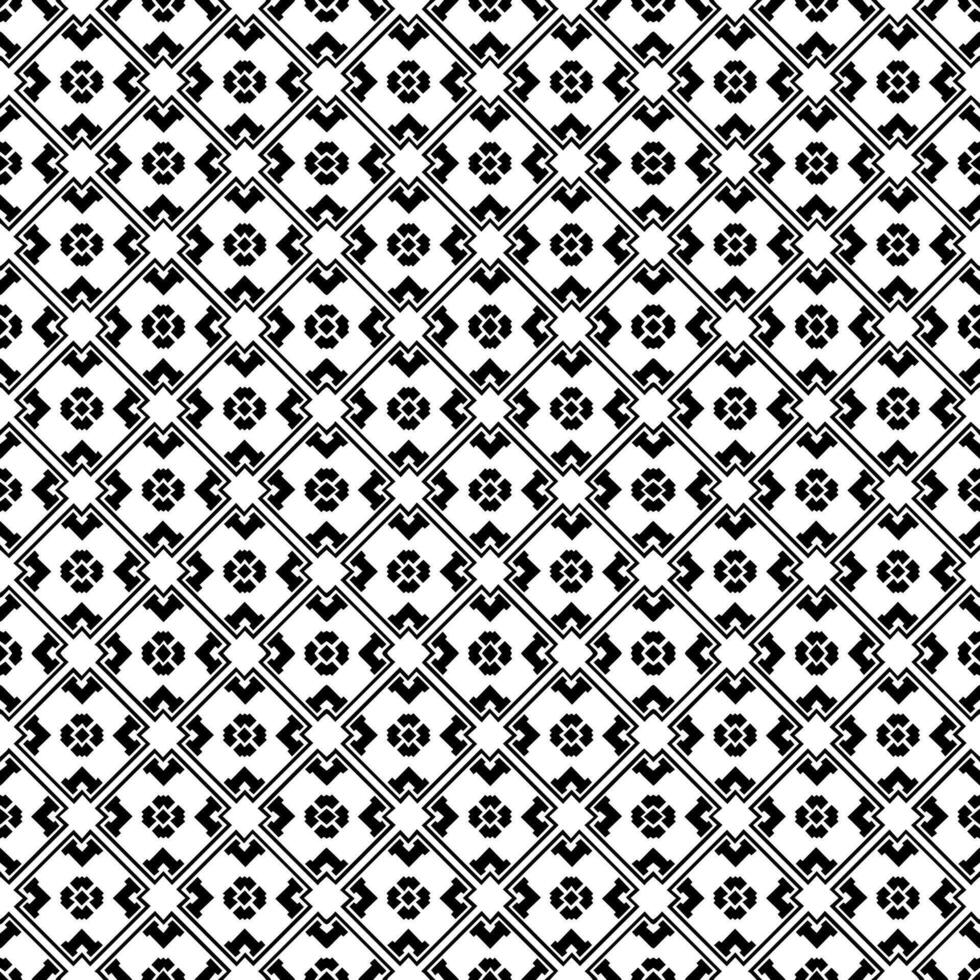 motif abstrait sans couture noir et blanc. arrière-plan et toile de fond. conception ornementale en niveaux de gris. vecteur