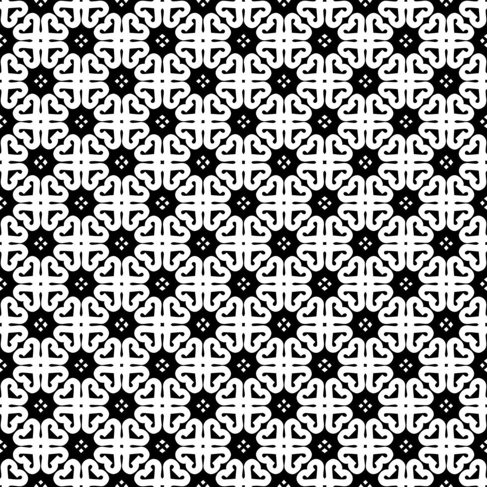 motif abstrait sans couture noir et blanc. arrière-plan et toile de fond. conception ornementale en niveaux de gris. vecteur