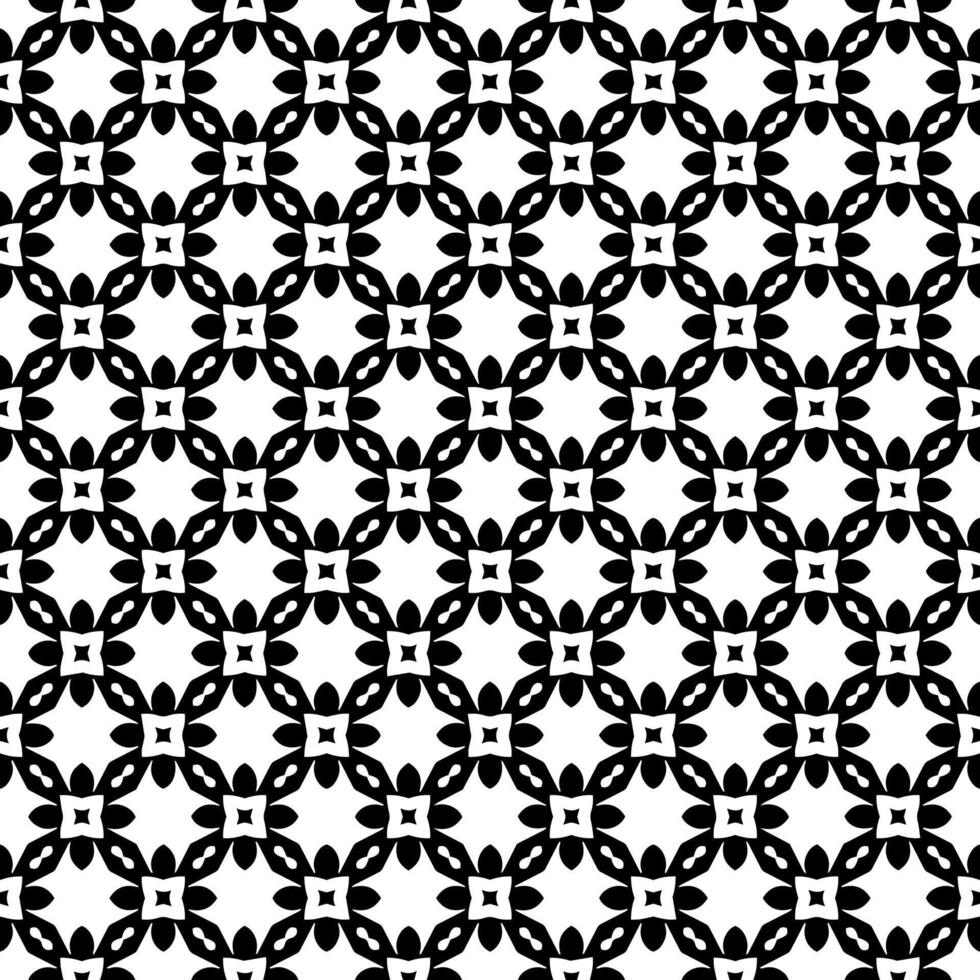 motif abstrait sans couture noir et blanc. arrière-plan et toile de fond. conception ornementale en niveaux de gris. vecteur