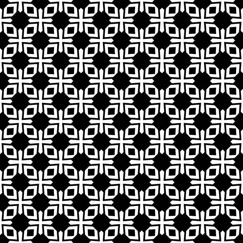 motif abstrait sans couture noir et blanc. arrière-plan et toile de fond. conception ornementale en niveaux de gris. vecteur