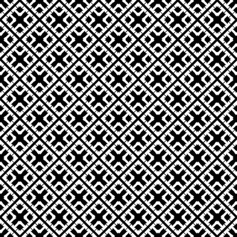 motif abstrait sans couture noir et blanc. arrière-plan et toile de fond. conception ornementale en niveaux de gris. vecteur